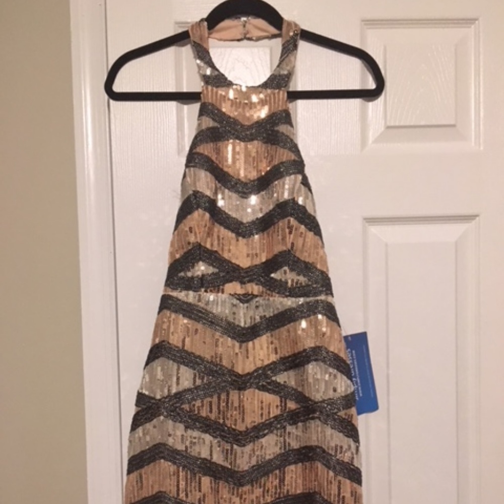 Metallic Cocktail Dress